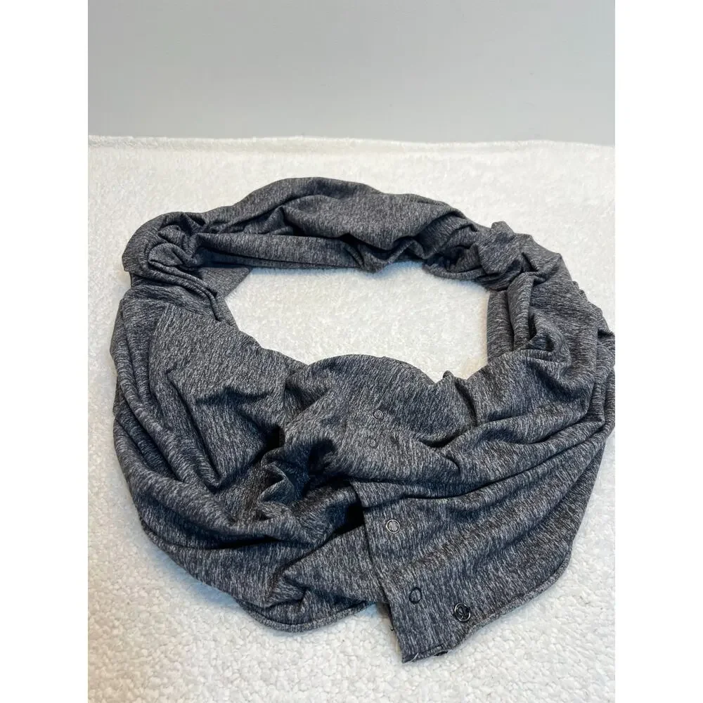 Lululemon Womens Scarf Vinyasa Wrap Multi-Way Stripes Heather Grey, one size